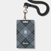 Clan MacKay Blue Tartan Ausweis (Vorderseite mit Lanyard)