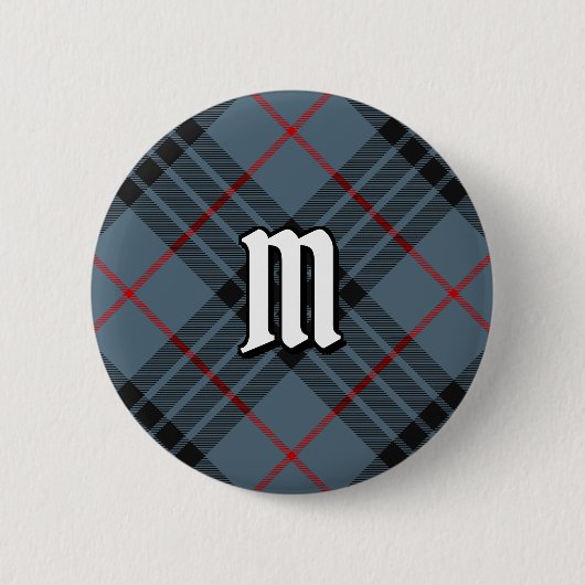 Clan MacKay Blue Tartan Button (Vorderseite)