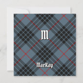 Clan MacKay Blue Tartan Einladung (Vorderseite)