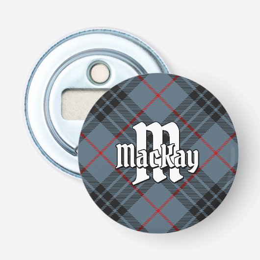 Clan MacKay Blue Tartan Flaschenöffner (Vorderseite)