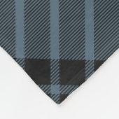 Clan MacKay Blue Tartan Fleecedecke (Ecke)