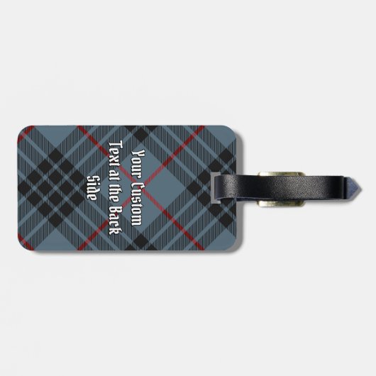 Clan MacKay Blue Tartan Gepäckanhänger (Rückseite horizontal)