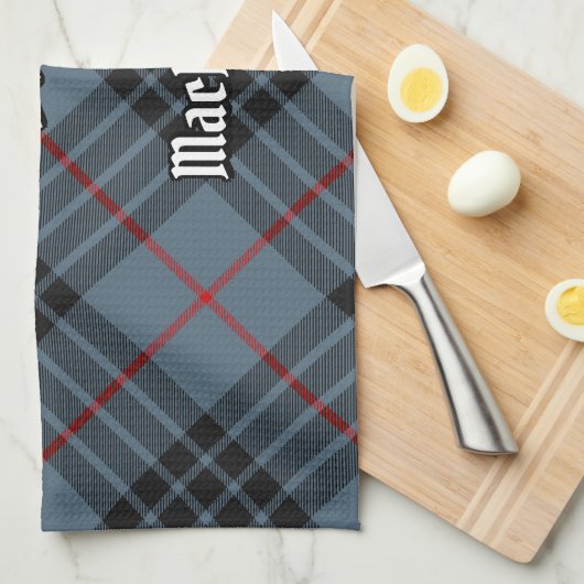 Clan MacKay Blue Tartan Geschirrtuch (Viertel Falte)