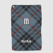 Clan MacKay Blue Tartan Golfhandtuch (Vorderseite)