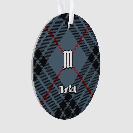 Clan MacKay Blue Tartan Ornament (Vorderseite)