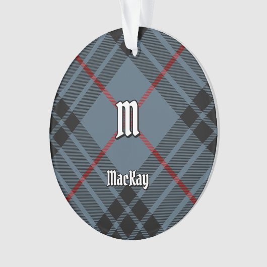 Clan MacKay Blue Tartan Ornament (Vorderseite)