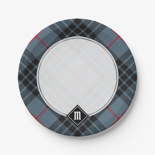 Clan MacKay Blue Tartan Pappteller (Vorderseite)