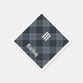 Clan MacKay Blue Tartan Serviette (Ecke)