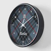 Clan MacKay Blue Tartan Uhr (Winkel)