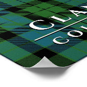 Clan MacKay Colors of Scotland 2 Ancient Tartan Poster (Ecke)
