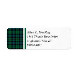 Clan MacKay Green und Blue Scottish Tartan