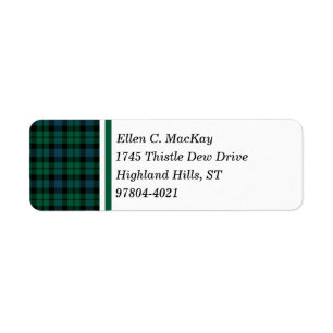 Clan MacKay grüner und blauer schottischer Tartan