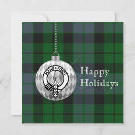 Clan Mackay Ornament Personalisiert Flat Holiday Feiertagskarte