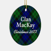 Clan MacKay Scottish Tartan Keramik Ornament (Rechts)