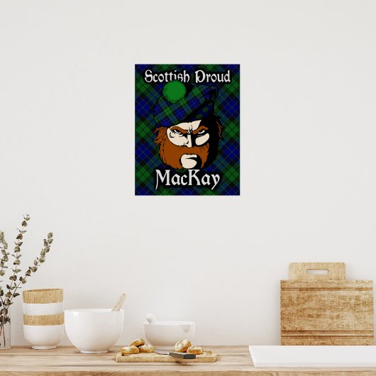 Clan MacKay Scottish Tartan Poster (Küche)