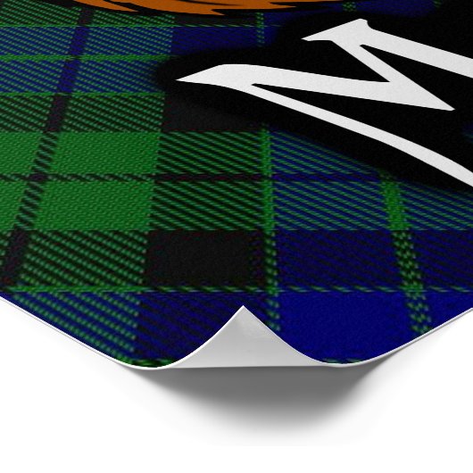 Clan MacKay Scottish Tartan Poster (Ecke)