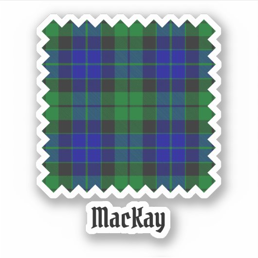 Clan MacKay Tartan Aufkleber (Vorderseite)