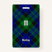 Clan MacKay Tartan Ausweis (Vorderseite)