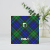Clan MacKay Tartan Einladung (Stehend Vorderseite)