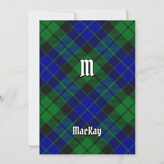 Clan MacKay Tartan Einladung (Vorderseite)