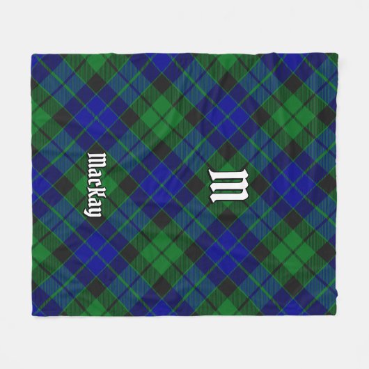 Clan MacKay Tartan Fleecedecke (Vorderseite (Horizontal))