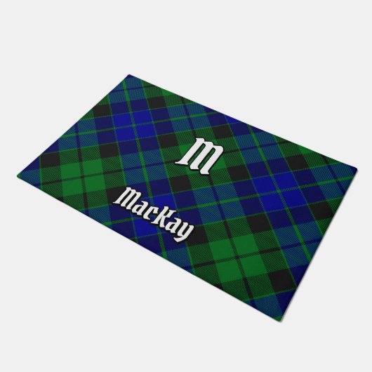 Clan MacKay Tartan Fußmatte (Schrägansicht)
