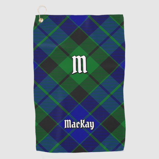 Clan MacKay Tartan Golfhandtuch (Vorderseite)