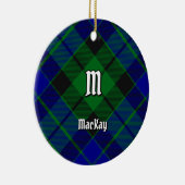 Clan MacKay Tartan Keramik Ornament (Rechts)