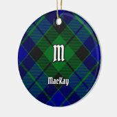 Clan MacKay Tartan Keramik Ornament (Links)