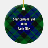 Clan MacKay Tartan Keramik Ornament (Hinten)