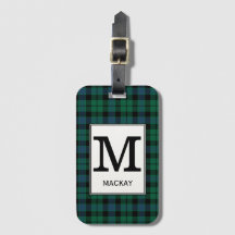 Clan MacKay Tartan Mit Monogramm