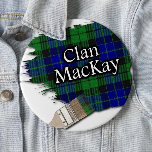 Clan MacKay Tartan Paint Brush Button (Beispiel)