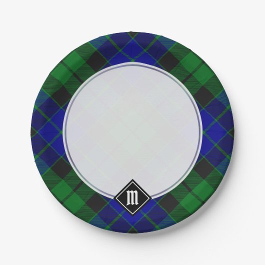 Clan MacKay Tartan Pappteller (Vorderseite)
