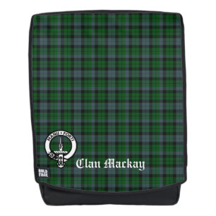 Clan Mackay Tartan und Crest-Abzeichen Rucksack