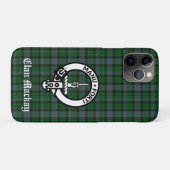 Clan Mackay Tartan und Wappen Abzeichen Case-Mate iPhone Hülle (Rückseite (Horizontal))