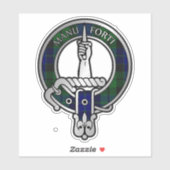 Clan MacKay Tartan Wappen Aufkleber (Blatt)