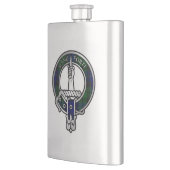 Clan MacKay Tartan Wappen Flachmann (Links)