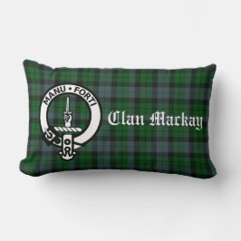 Clan Mackay Tartan Wappen Lumbar Pillow Lendenkissen