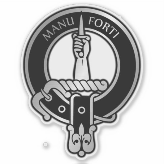 Clan MacKay Tartan Wappen Sticker (Vorderseite)