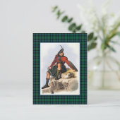 Clan MacKay Vintag Illustration Tartan Frame Postkarte (Stehend Vorderseite)