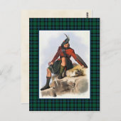 Clan MacKay Vintag Illustration Tartan Frame Postkarte (Vorne/Hinten)