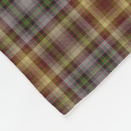 Clan Mackay von Strathnaver Tartan Fleecedecke (Ecke)