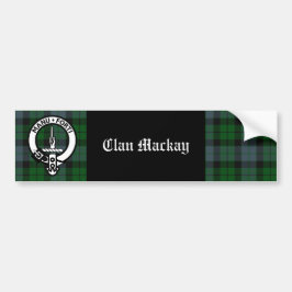 Clan Mackay Wappen Abzeichen & Tartan Autoaufklebe Autoaufkleber