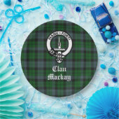 Clan Mackay Wappen Abzeichen und Tartan individuel Pappteller (Party)