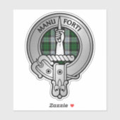 Clan MacKay Wappen & Dress Tartan Aufkleber (Blatt)