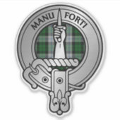 Clan MacKay Wappen & Dress Tartan Aufkleber (Vorderseite)