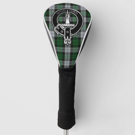 Clan MacKay Wappen & Dress Tartan Golf Head Cover Golf Headcover (Vorderseite)