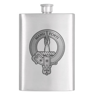 Clan MacKay Wappen Flachmann