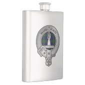 Clan MacKay Wappen & Tartan Flachmann (Rechts)