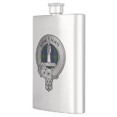 Clan MacKay Wappen & Tartan Flachmann (Links)